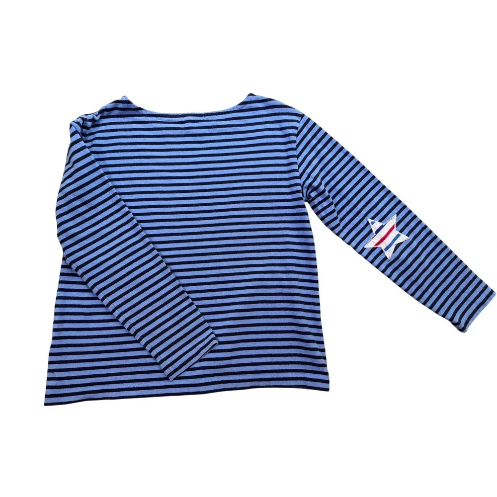 Crewcuts J.Crew Girls Striped Long Sleeve Shirt Bundle Star Heart Size M 8-9